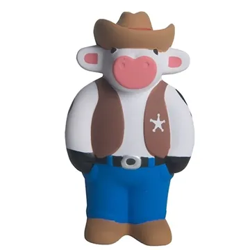 Image of 150 Custom Cowboy Cow Stress Reliever - Squeeze Toy