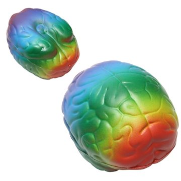 Image of 150 Customized Rainbow Brain - Stress Reliever - Polyurethane