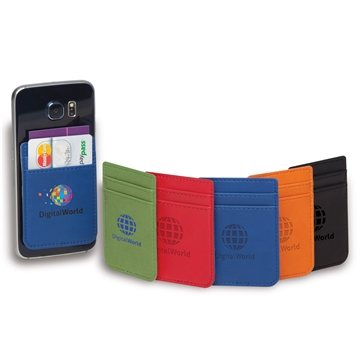 Image of 63 Custom Donald RFID Smartphone Card Holder - Adhesive Back