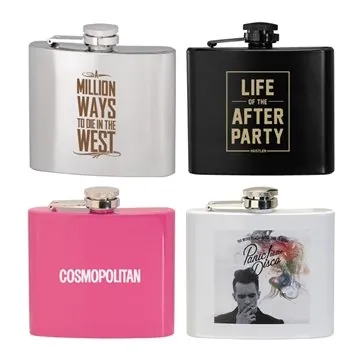 Image of 50 Customized 5 oz Stainless Steel Hip Flask