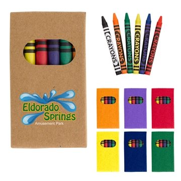 Image of 250 Custom 6-Piece Crayon Set - Multi Color