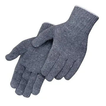 Image of 300 Custom Gray Cotton Polyester Blend Work Gloves - Elastic & ...