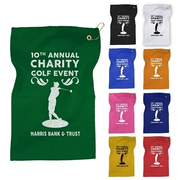 Image of 250 Promotional Micro Fiber Golf Towel