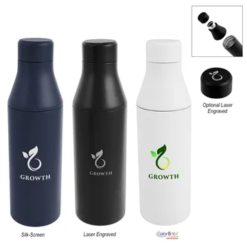 25 Custom 15 Oz. Branson Recycled Stainless Steel Bottle - Vacuum ...