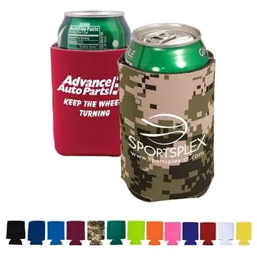 Image of 100 Custom Folding Can Cooler Sleeve - Insulated & Portable