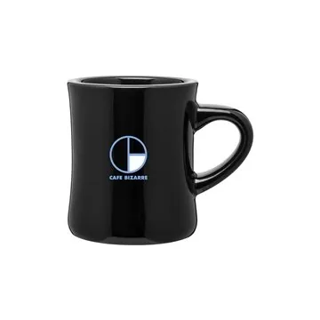 Image of 48 Customized 10 oz Diner Mug - Black - Microwave Safe
