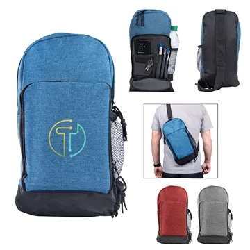 Image of 13 Promotional Layover Tablet Sling Backpack - Multi Pocket & ...