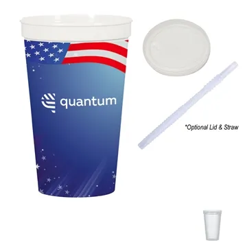 Image of 500 Custom 22 oz Full Color Big Game Stadium Cup - Recycled & USA ...