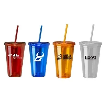 Image of 48 Customized 16 oz Insulated Acrylic Tumbler - Shatterproof & BPA ...