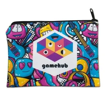 Image of 150 Custom 6.5"w x 4.5"h Sublimated Zippered Pouch - USA Made & ...
