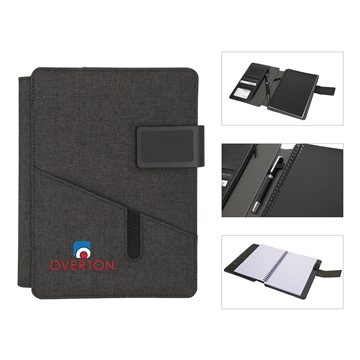 Image of 25 Custom Madison Junior Padfolio - Leatherette & Spiral Bound