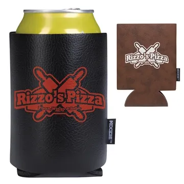 Image of 200 Custom Koozie Leather-Like Can Cooler - Collapsible