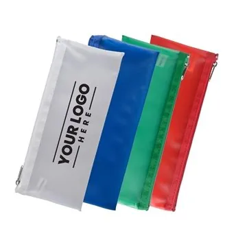 Image of 150 Promotional Frosted Pencil Pouch - CPSIA Compliant