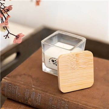 Mini Candle With Bamboo Lid - Soy Wax & Non-Toxic