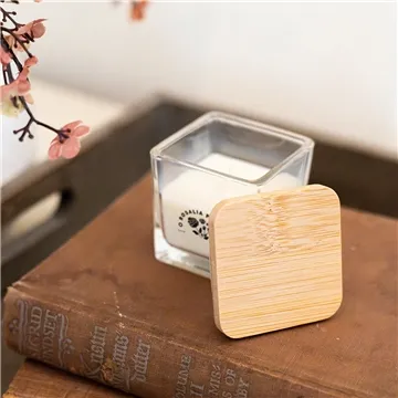 Customized Mini Candle with Bamboo Lid