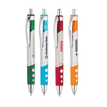 Image of 250 Customized Coleman Ballpoint Pen - Matte Silver & Soft Grip