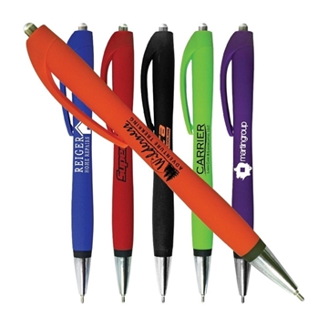 Image of 250 Custom Halcyon Click Pen - Rubberized & Soft Touch