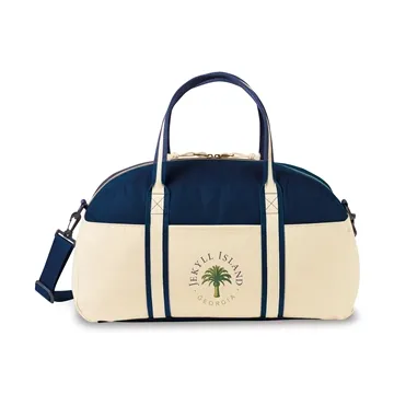Image of 15 Custom Nantucket Cotton Weekender Bag - Dual Zip & Adjustable ...
