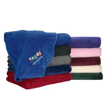 Image of 13 Customized Brookshire Micro-Plush Blanket - Polyester & Tricot ...