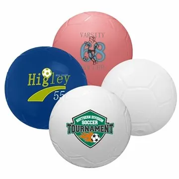 Image of 100 Custom 4 1/4 " Mini Vinyl Soccer Ball - Reinflatable
