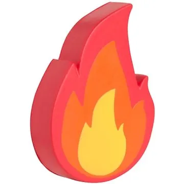 Image of 150 Promotional Fire Emoji Stress Reliever - Squeeze Toy