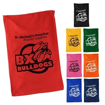 Image of 250 Custom Micro-Fiber Rally Towel - Colors - 260gsm & 11x18in