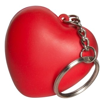 Image of 150 Customized Heart Keyring Stress Reliever - Multi-Attachment