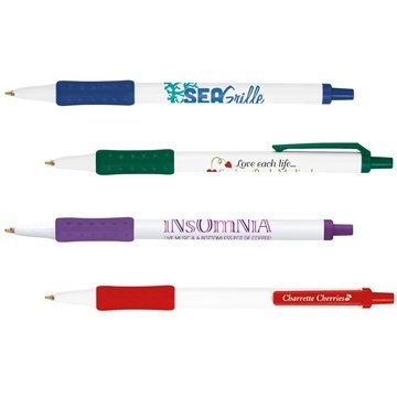 Image of 300 Customized BIC Clic Stic Grip Pen - Rubber Grip & ...