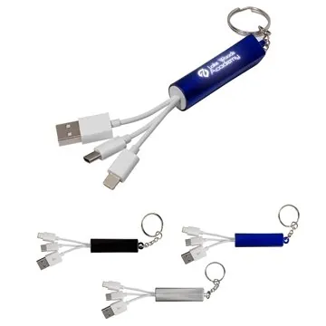 Image of 100 Promotional Light-Up-Your-Logo Cable Set - Multi Connector