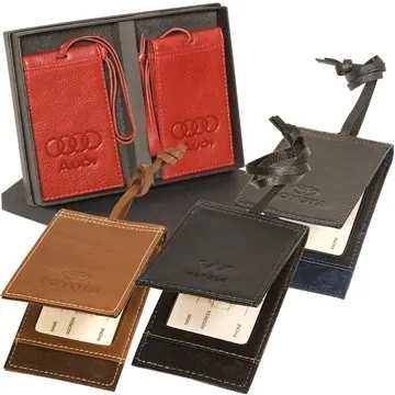 Image of 25 Custom Leeman Voyager Barclay Magnetic Luggage Tag Set - Top ...