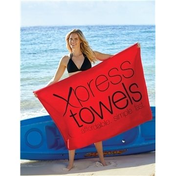 Image of 50 Promotional "Maui" Heavyweight Beach Towel - Cotton Terry & ...