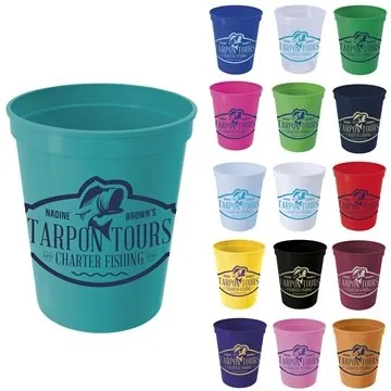 Image of 250 Customized Stadium Cup - 16 oz - Reusable & Dishwasher Safe