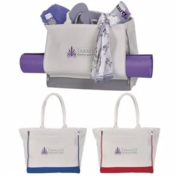 Image of 13 Promotional Yoga Retreat Cotton Tote - Mat Holder & Rope ...