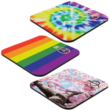 Image of 150 Custom 7" X 8" X 1/8" Full Color Hard Surface Mouse Pad - ...