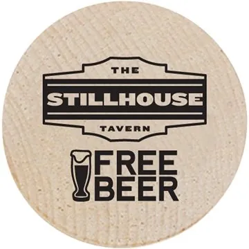 Image of 1500 Promotional Wooden Nickel - 1 Side Imprint Only - ...