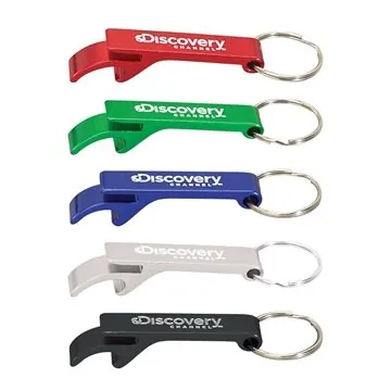 Image of 250 Promotional Anodized Aluminum Bottle Opener Keyring - ...