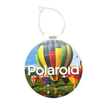 Image of 125 Promotional Circle Luggage Tag - Recyclable