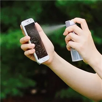 Image of 100 Custom Spray & Swipe Antimicrobial Microfiber Screen Cleaner - ...