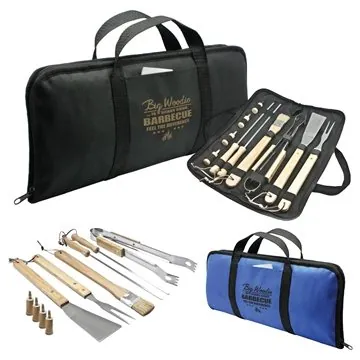 Image of 60 Promotional 11pc Bbq Set - Carrying Case