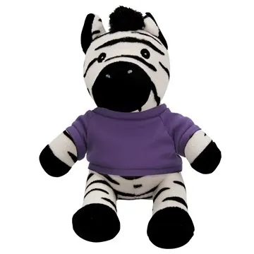 Image of 25 Custom 6" Zander Zebra - Plush