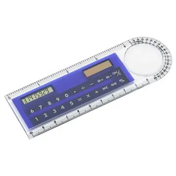 Image of 100 Custom Add Up Multifunction Ruler - Solar Calculator & ...
