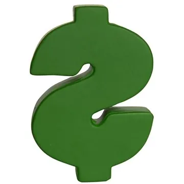Image of 150 Custom Dollar Sign Stress Reliever