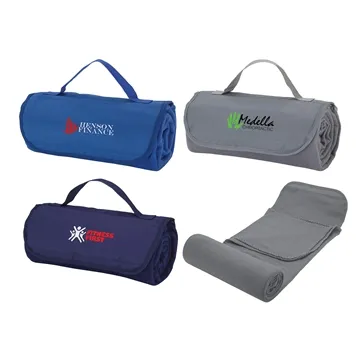Image of 50 Promotional Fairdale Roll-Up Blanket - Anti-Pilling & Portable