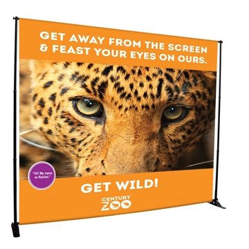 10' Deluxe Exhibitor Expanding Display Kit - Adjustable Frame & Recycled Polyester