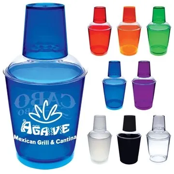 Image of 50 Customized 12 oz Cocktail Shaker - Plastic - FDA Compliant