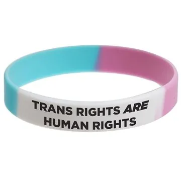 Image of 500 Customized Trans Awareness Bracelet - Pride Colors