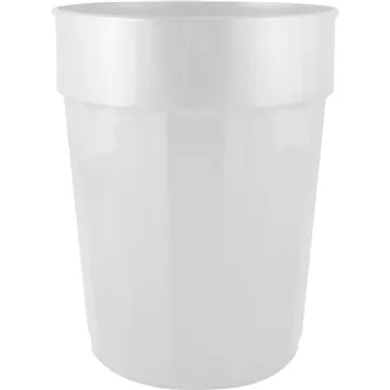 Image of 100 Custom 22 oz Squat Fluted Plastic Stadium Cup - USA Made & BPA ...