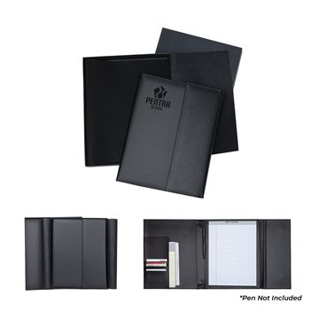 Image of 6 Custom Bettoni Atrani Bonded Leather Letter Size Padfolio - ...