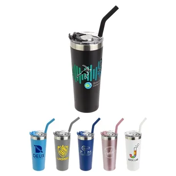 Image of 25 Custom NAYAD Trouper 22 oz Stainless Double-wall Tumbler with ...