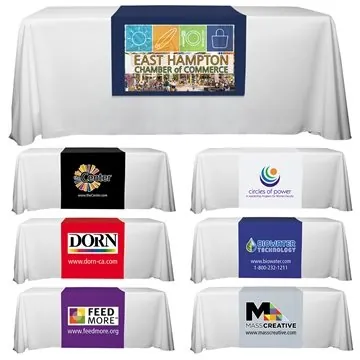 Image of 2 Promotional "ROGER SIX" 60 L Table Runners (PhotoImage Full ...